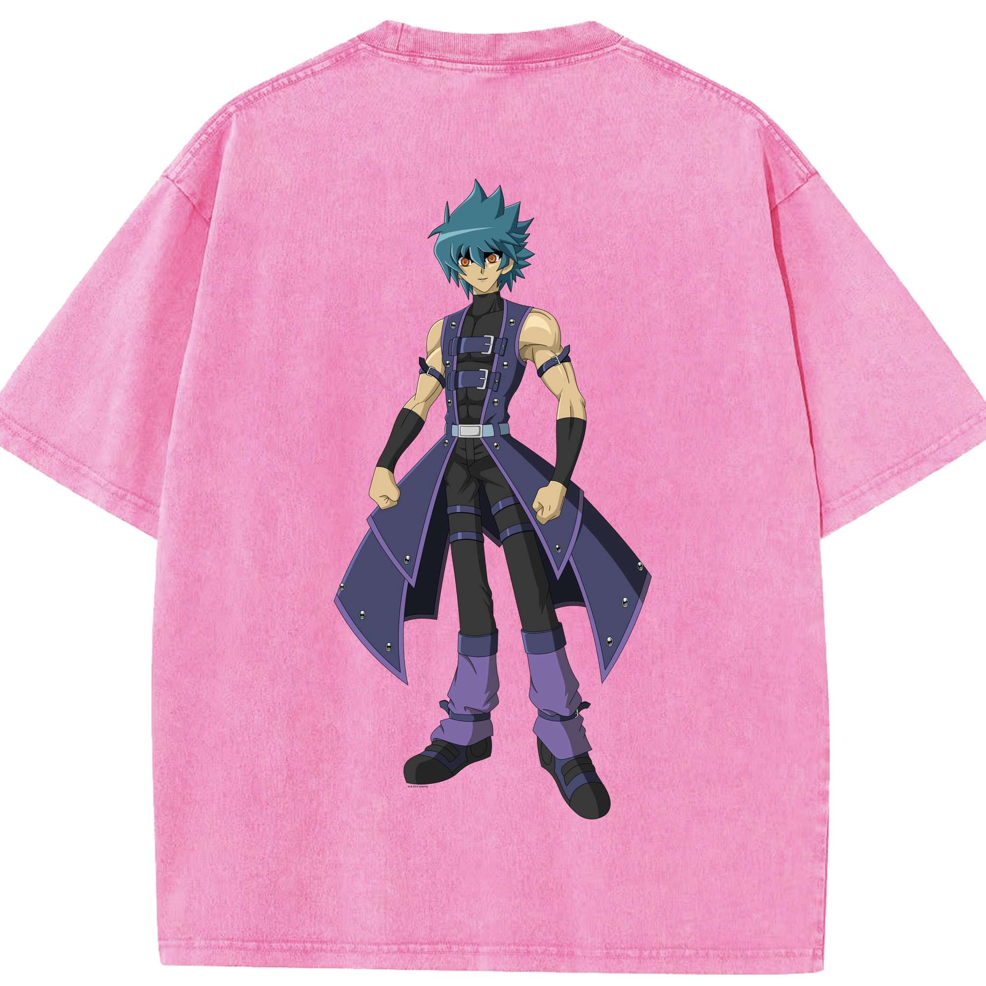 （画像用） 遊☆戯☆王 Yu-Gi-Oh! 綿100% ヴィンテージ風 半袖Tシャツ（背面プリント）